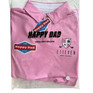 Pink E11EVEN Golf Classic Polo Shirt. XS